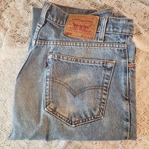 Levi Jeans 505 Red Tab Men's 34x34 Work Pants Stains Runs.